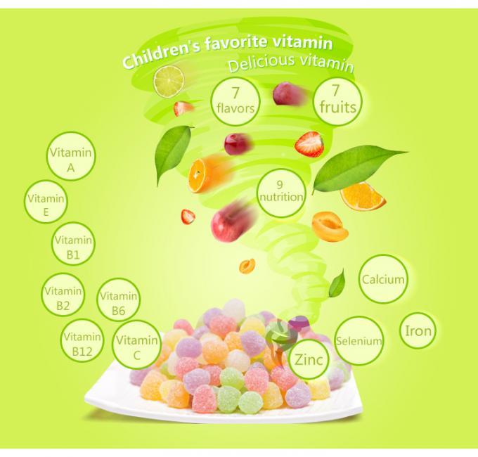 El alergénico vegetariano de Gummies no GMO del Multivitamin de la ayuda inmune libera