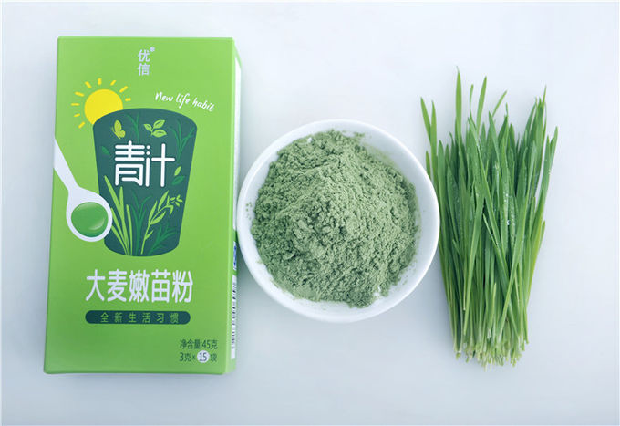 El polvo delicioso 3gx15 de la cebada del verde de Aojiru del jugo del verde de la salud embala